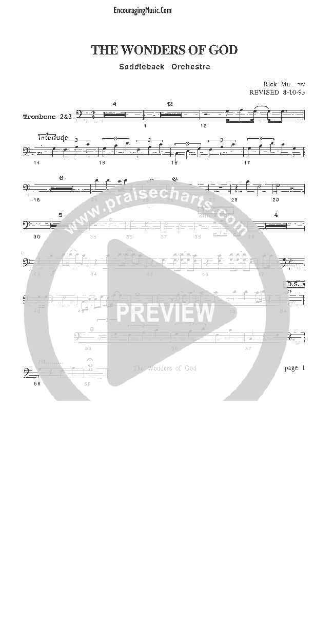 The Wonders of God Trombone 2 (Rick Muchow)