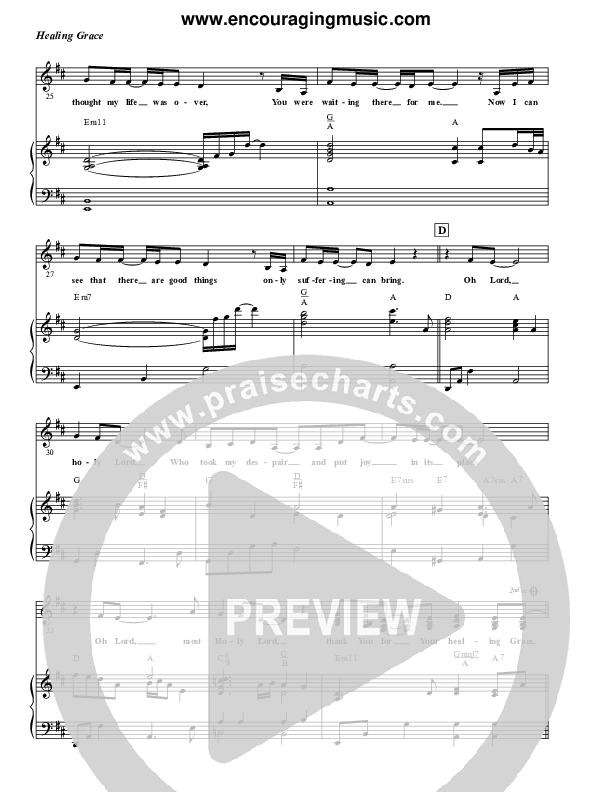 Healing Grace Lead & Piano (Rick Muchow)