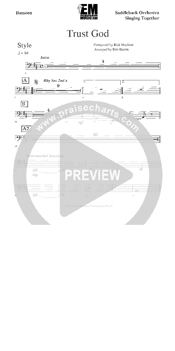 Trust God Bassoon (Rick Muchow)