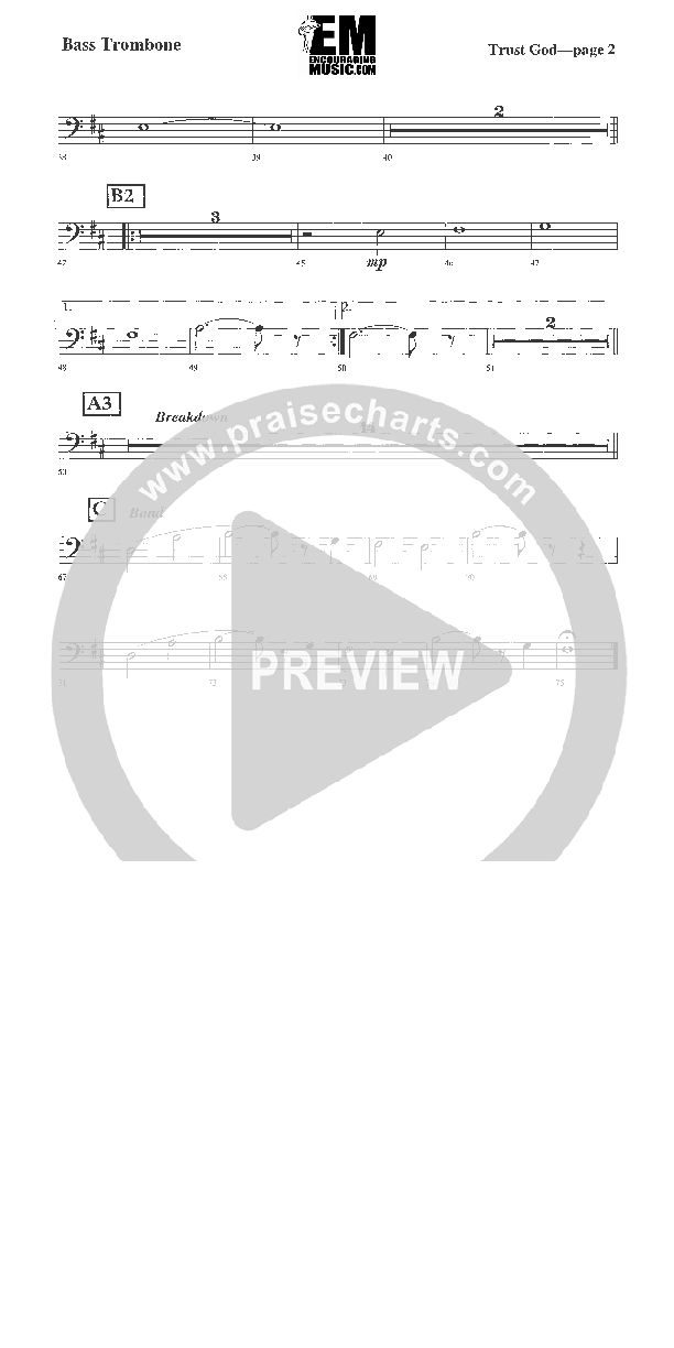 Trust God Bass Trombone (Rick Muchow)