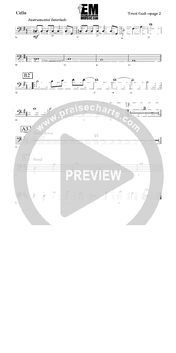 Trust God Cello (Rick Muchow)