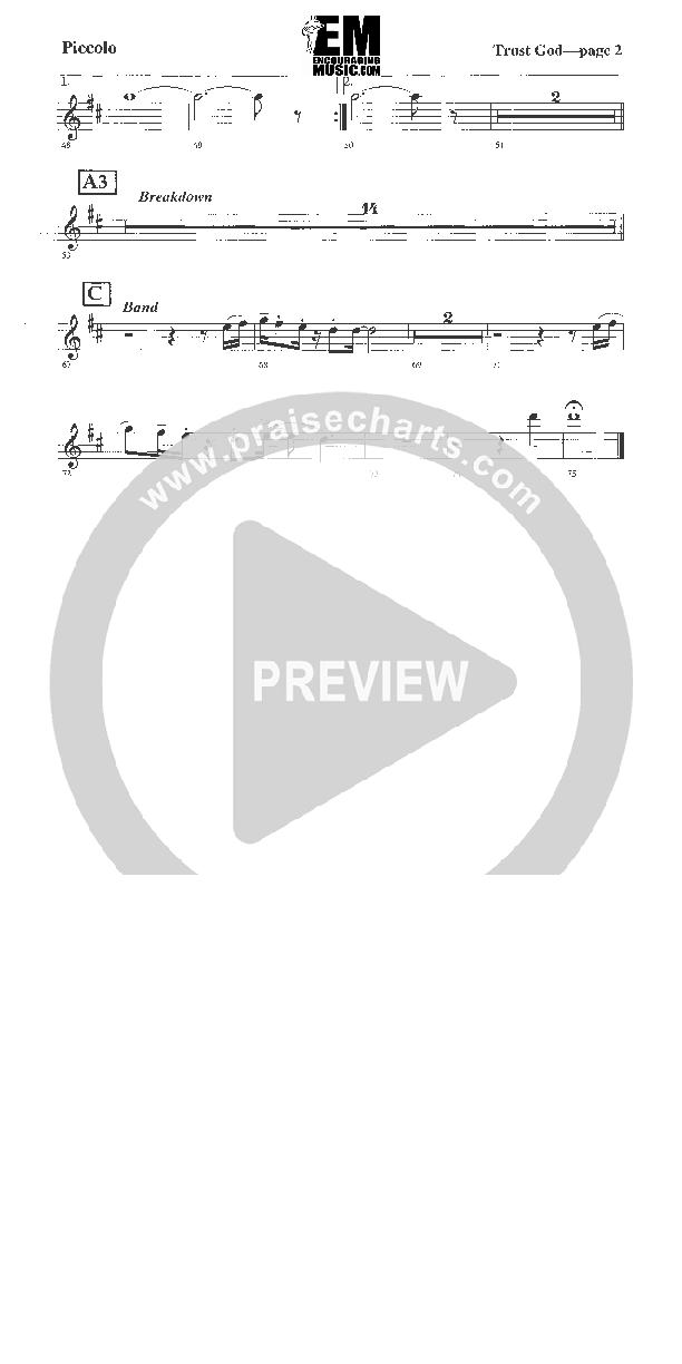 Trust God Flute/Piccolo (Rick Muchow)