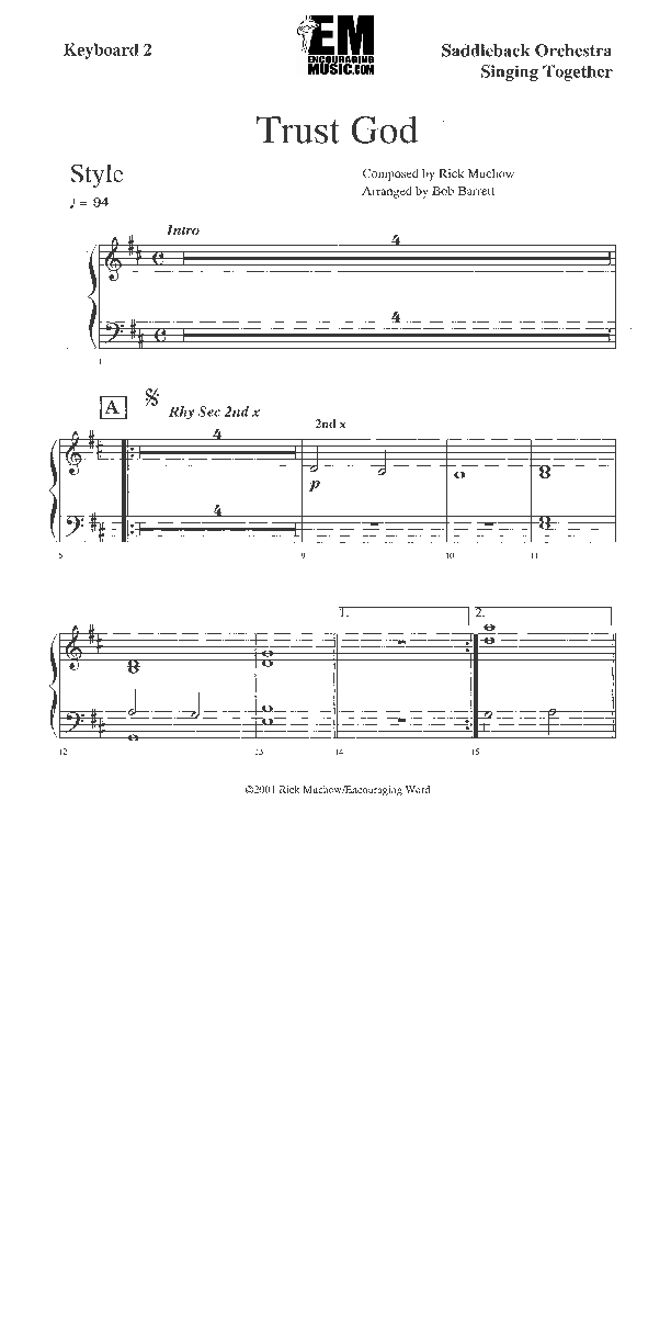 Trust God Synth (Rick Muchow)
