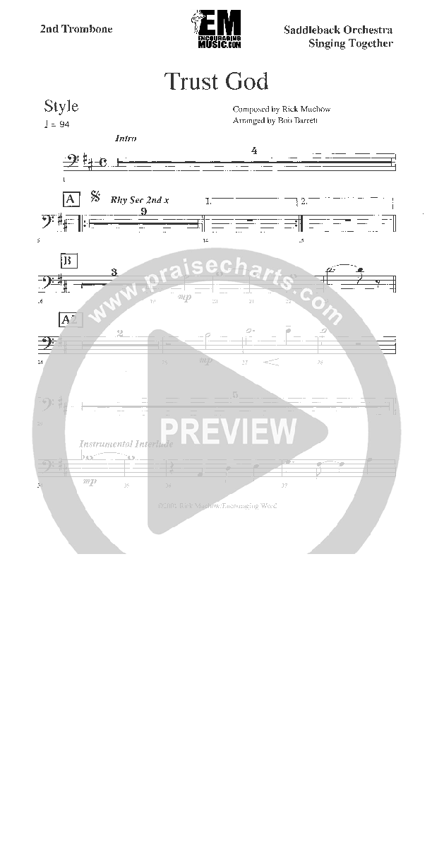 Trust God Trombone 2 (Rick Muchow)