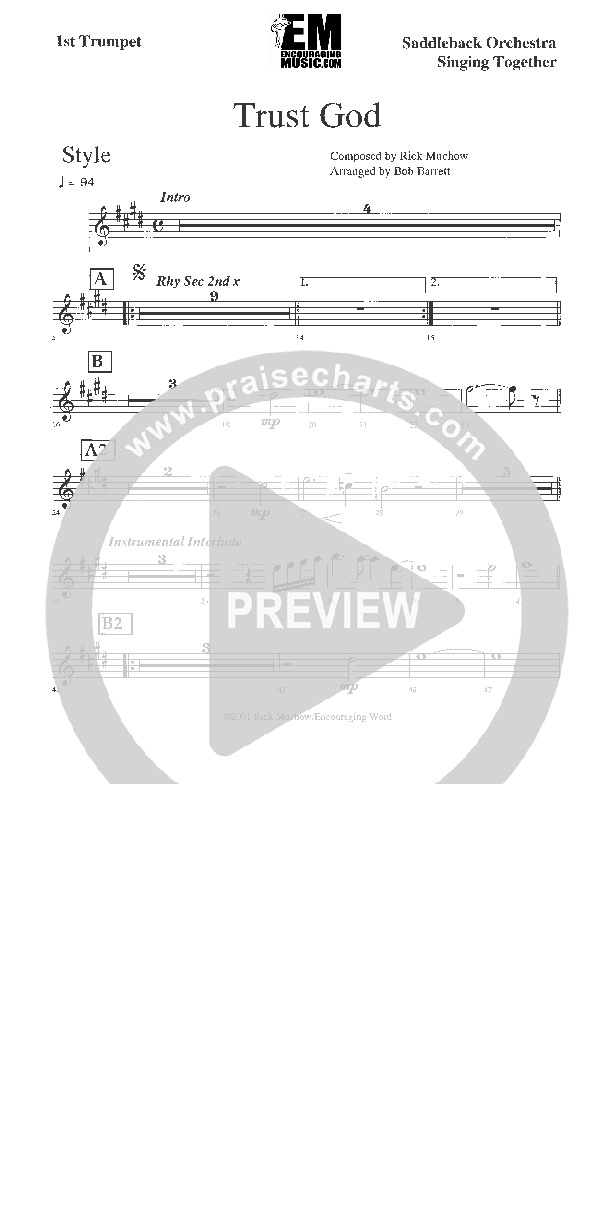 Trust God Trumpet 1 (Rick Muchow)