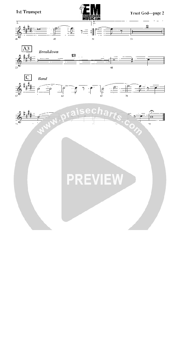 Trust God Trumpet 1 (Rick Muchow)