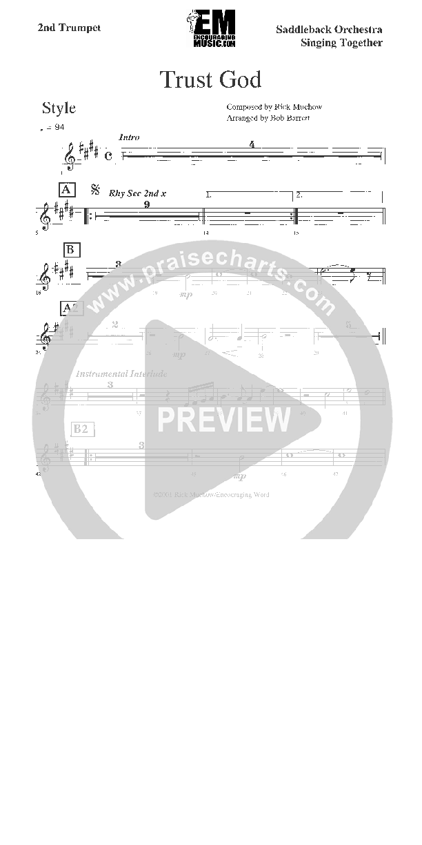 Trust God Trumpet 2 (Rick Muchow)