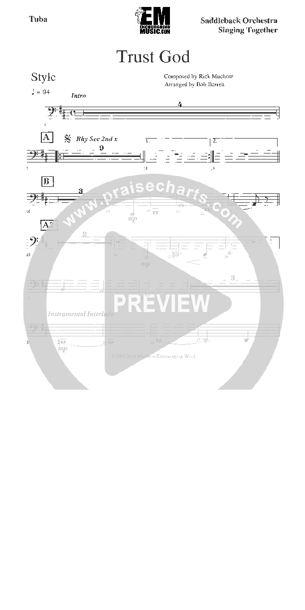 Trust God Tuba (Rick Muchow)