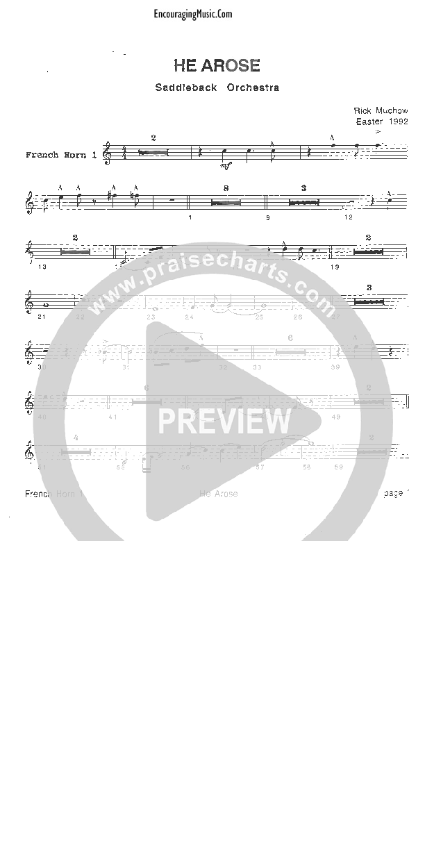 He Arose French Horn 1 (Rick Muchow)