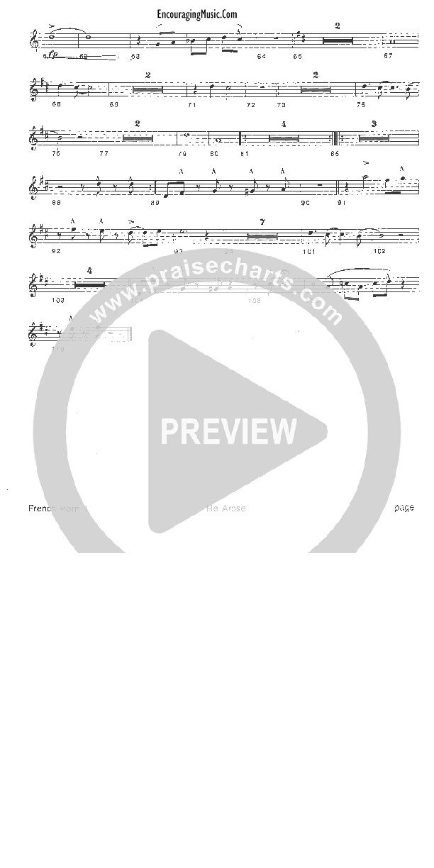 He Arose French Horn 1 (Rick Muchow)