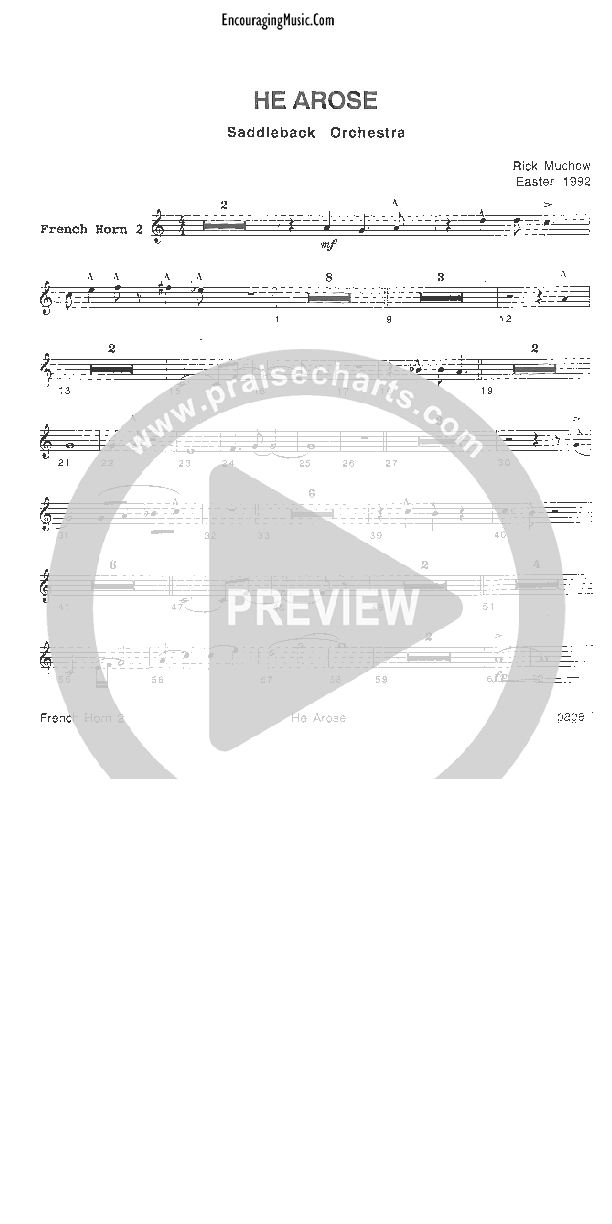 He Arose French Horn 2 (Rick Muchow)
