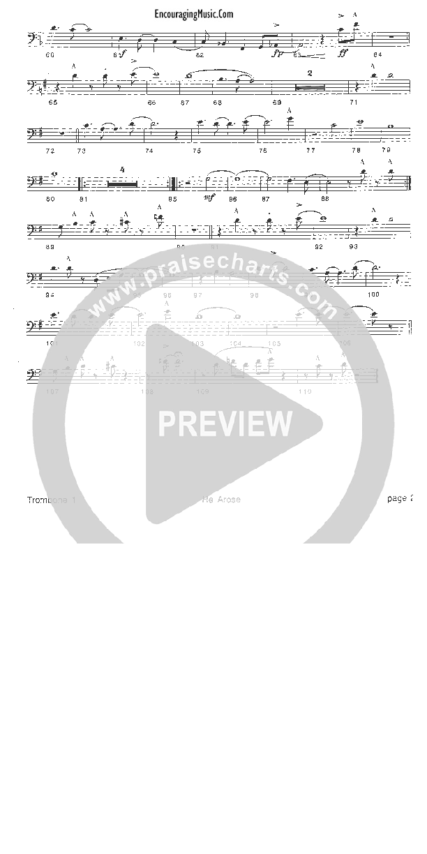 He Arose Trombone 1 (Rick Muchow)