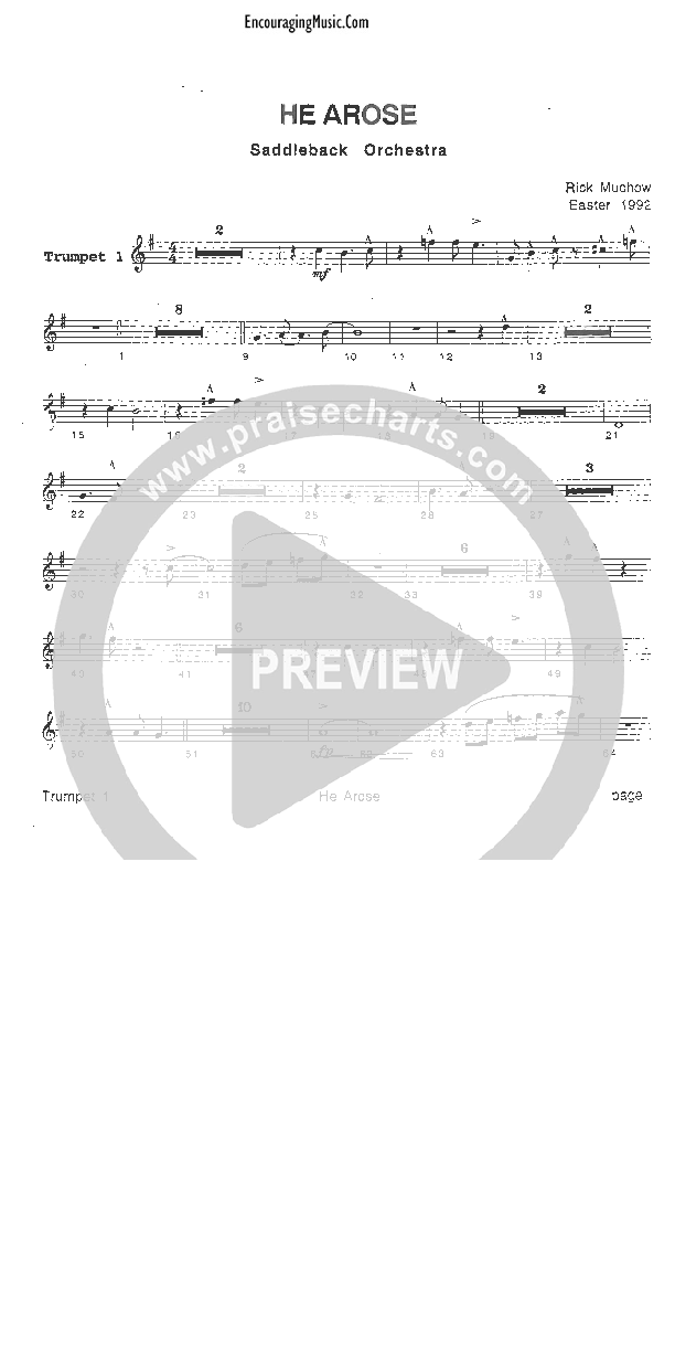 He Arose Trumpet 1 (Rick Muchow)