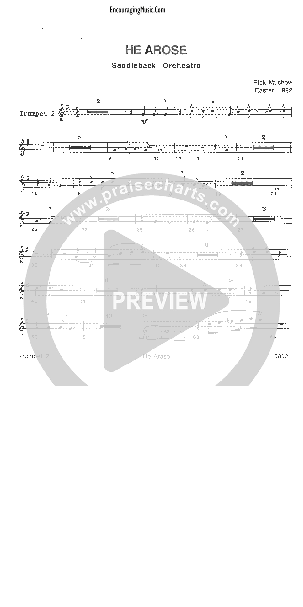 He Arose Trumpet 2 (Rick Muchow)