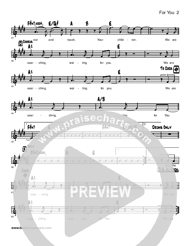 For You Lead Sheet (Brandon Muchow)