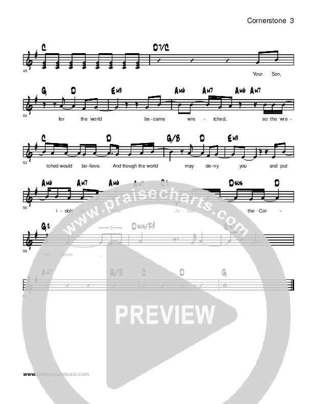 Cornerstone Lead Sheet (Brandon Muchow)