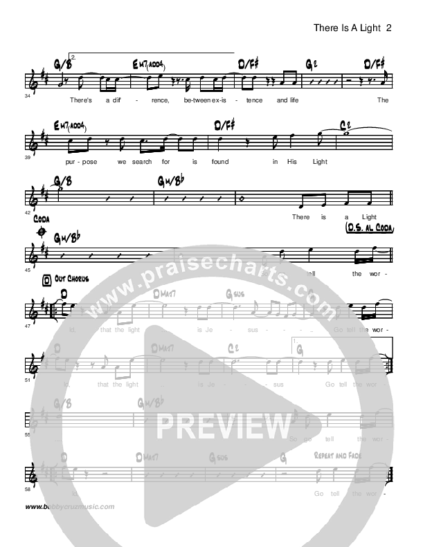 There Is A Light Lead Sheet (Brandon Muchow)