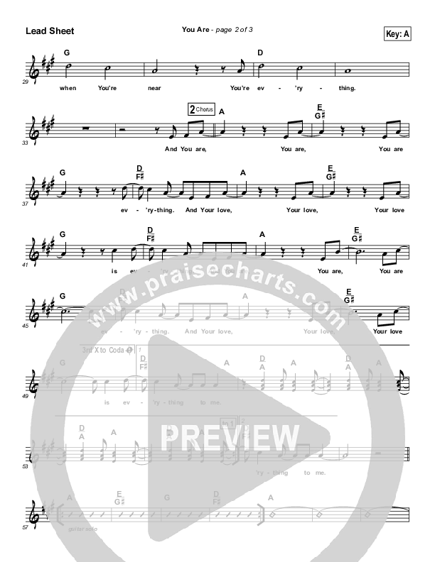 You Are Lead Sheet (Jachin Mullen)