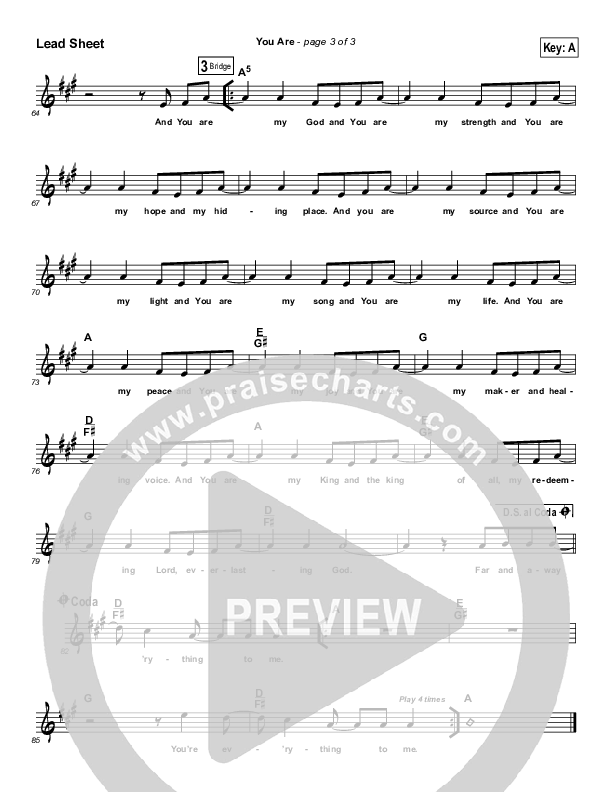 You Are Lead Sheet (Jachin Mullen)