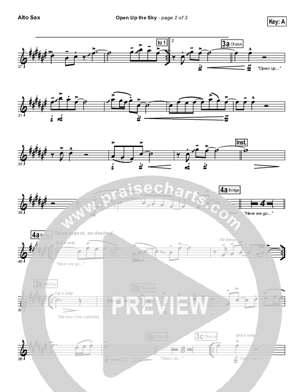 Open Up The Sky Alto Sax (Jonathan Stockstill)