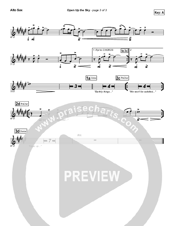 Open Up The Sky Alto Sax (Jonathan Stockstill)