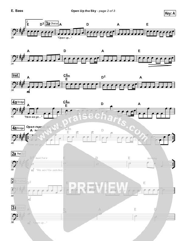 Open Up The Sky Bass Guitar (Jonathan Stockstill)