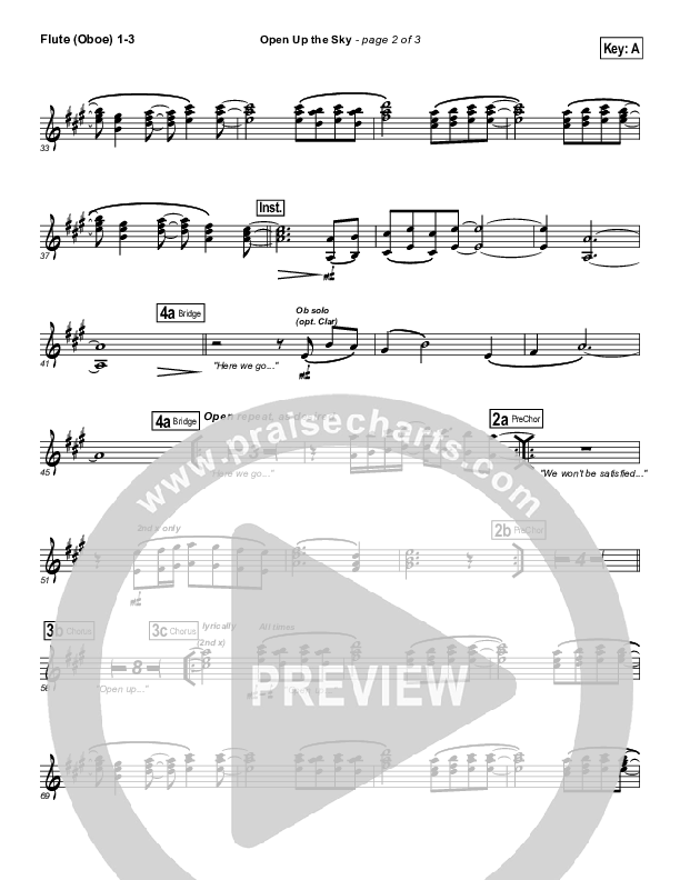 Open Up The Sky Flute/Oboe 1/2/3 (Jonathan Stockstill)