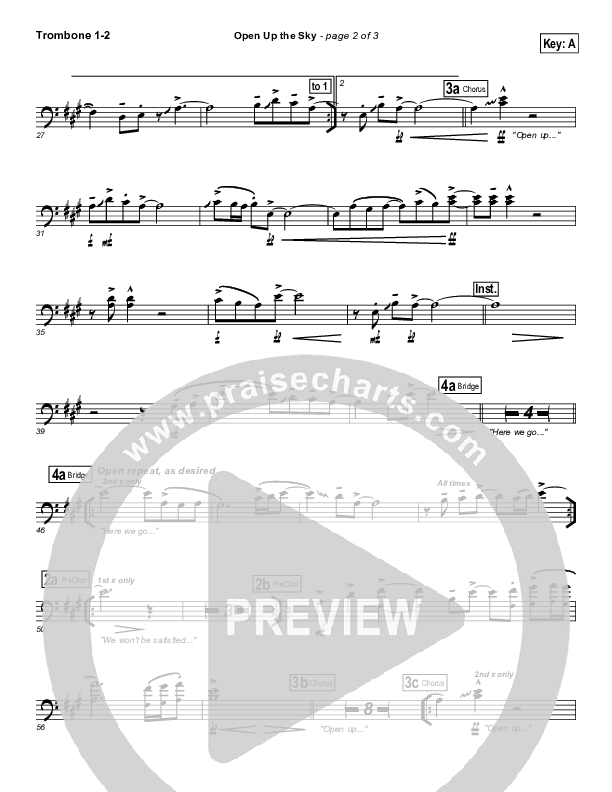 Open Up The Sky Trombone 1/2 (Jonathan Stockstill)