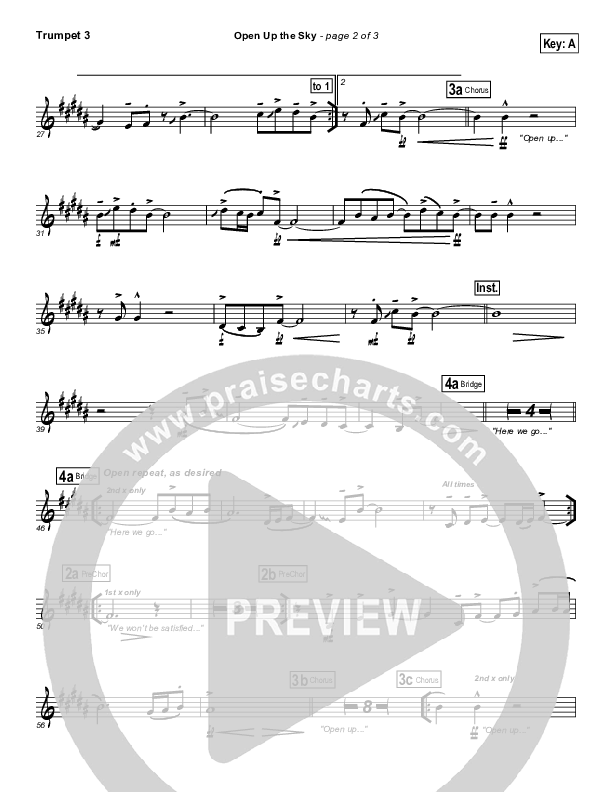 Open Up The Sky Trumpet 3 (Jonathan Stockstill)