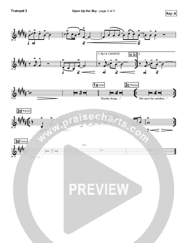 Open Up The Sky Trumpet 3 (Jonathan Stockstill)