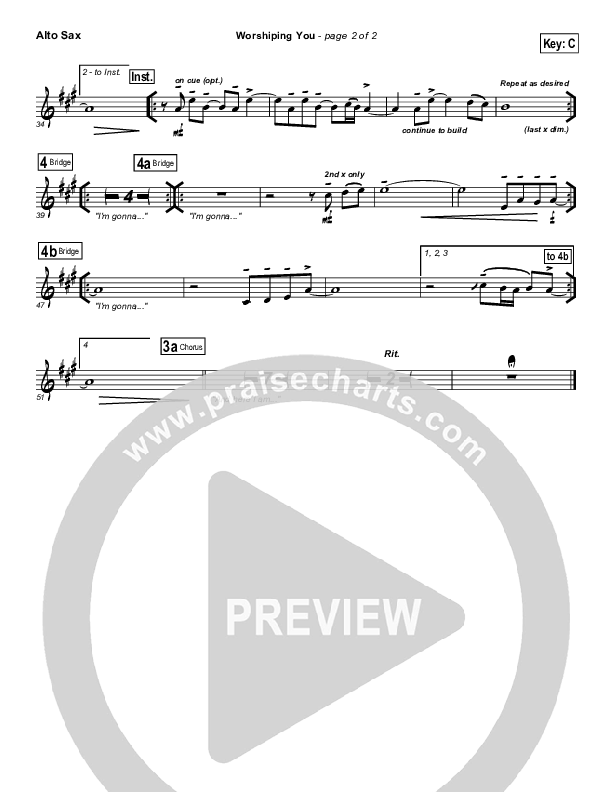 Worshiping You Alto Sax (Jonathan Stockstill)