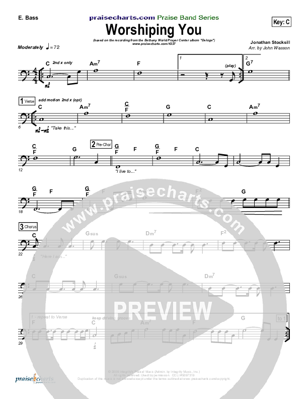 Worshiping You Bass Guitar (Jonathan Stockstill)