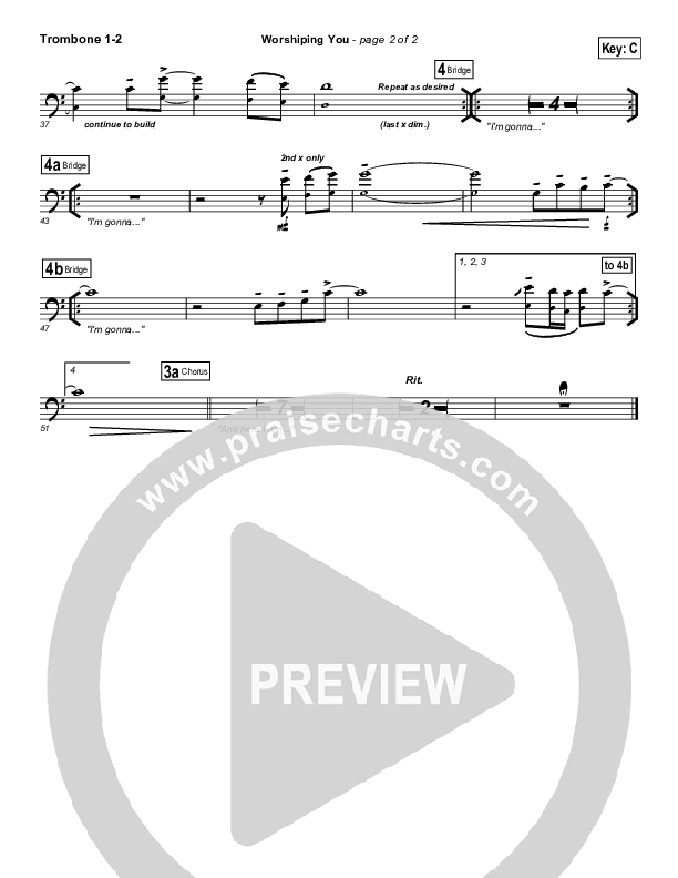 Worshiping You Trombone 1/2 (Jonathan Stockstill)