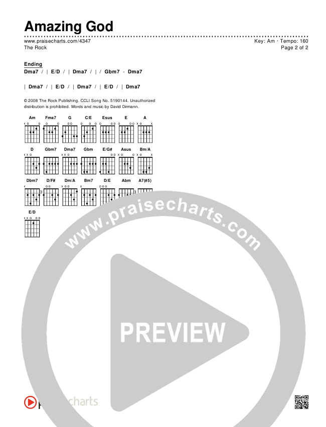 Amazing God Chords & Lyrics (The Rock Worship)