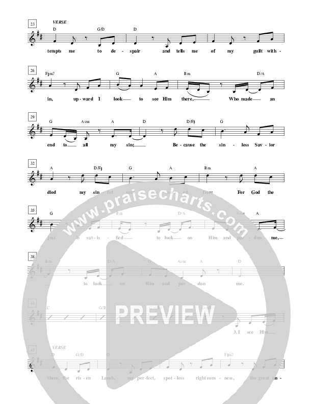 Before The Throne Of God Above Lead Sheet (SAT) (Sovereign Grace)