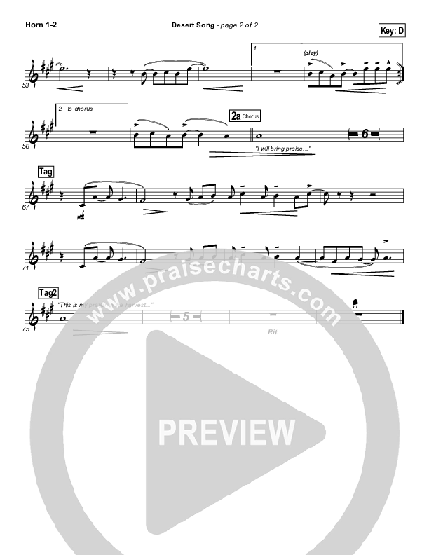 Desert Song Brass Pack (Hillsong Worship)