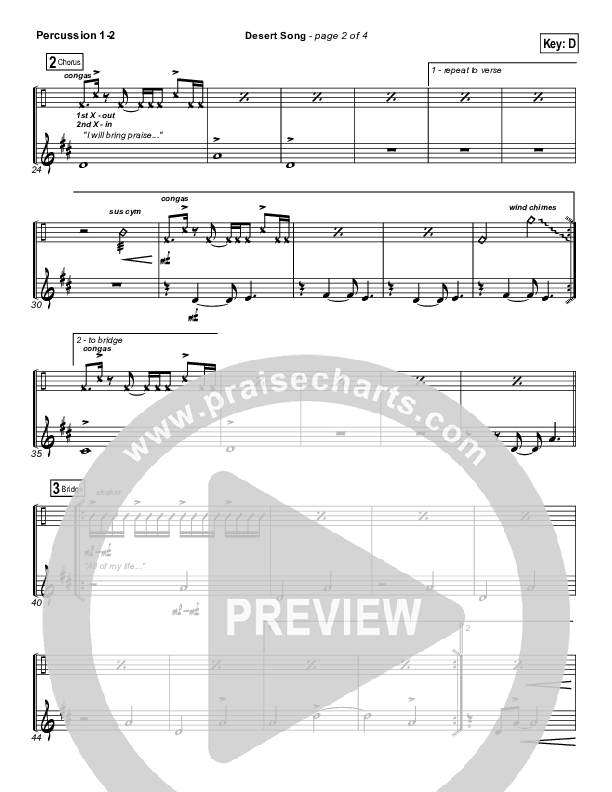 Desert Song Percussion (Hillsong Worship)