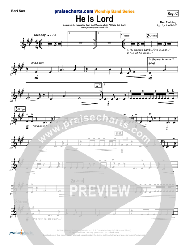 He is Lord Bari Sax (Hillsong Worship)