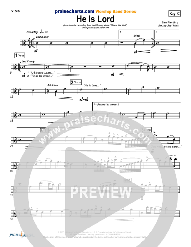 He is Lord Viola (Hillsong Worship)