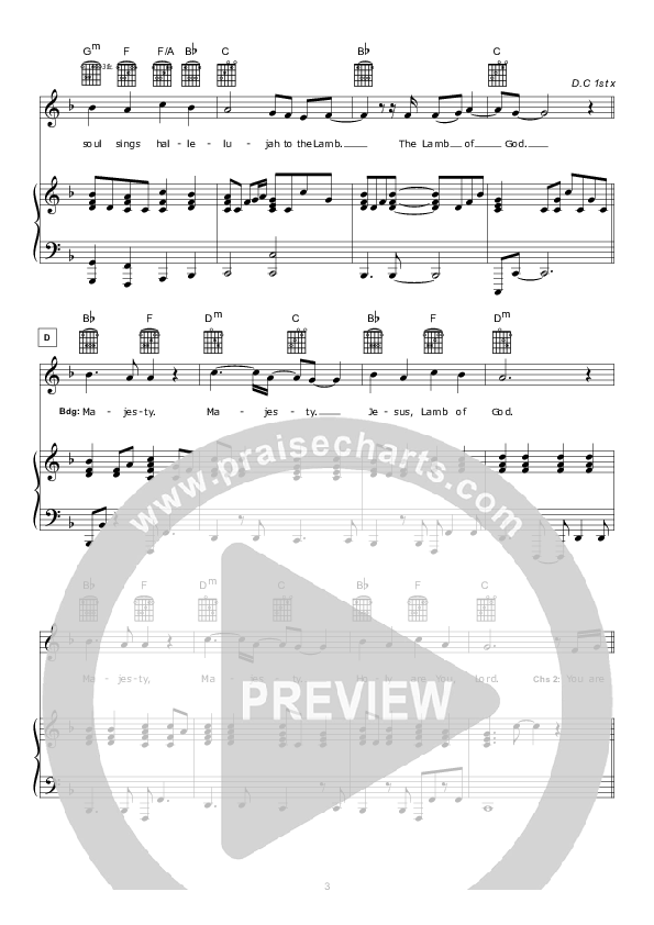 High And Lifted Up (Instrumental) Piano Sheet (Hillsong Worship)