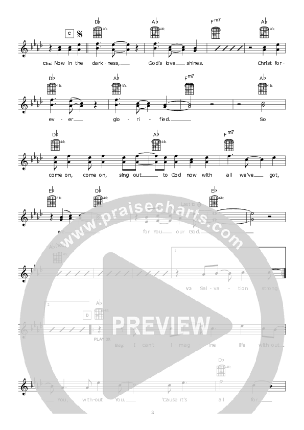 You Deserve (Instrumental) Lead Sheet (Hillsong Worship)