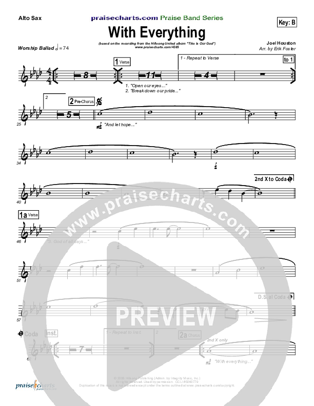 With Everything Alto Sax (Hillsong Worship)