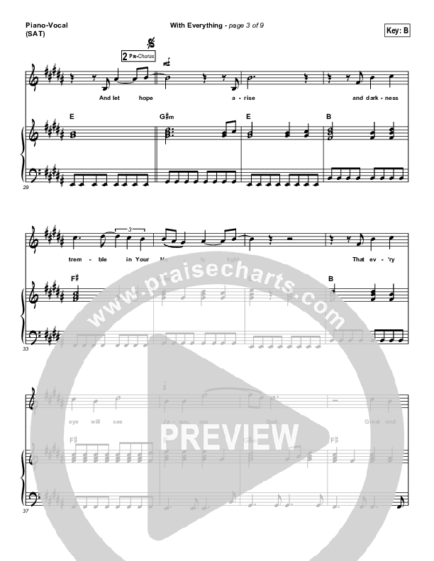 With Everything Piano/Vocal Pack (Hillsong Worship)