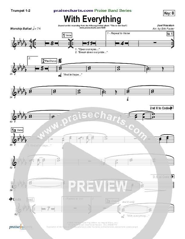 With Everything Trumpet 1,2 (Hillsong Worship)
