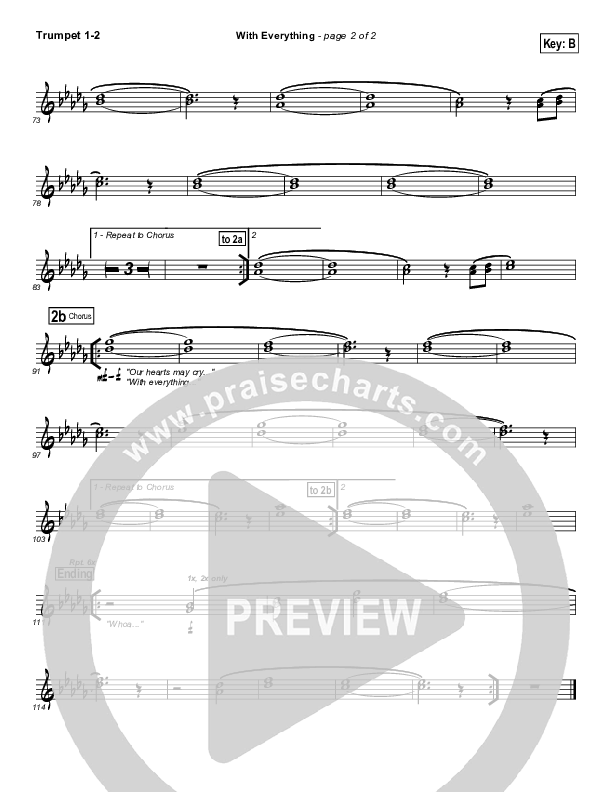 With Everything Trumpet 1,2 (Hillsong Worship)