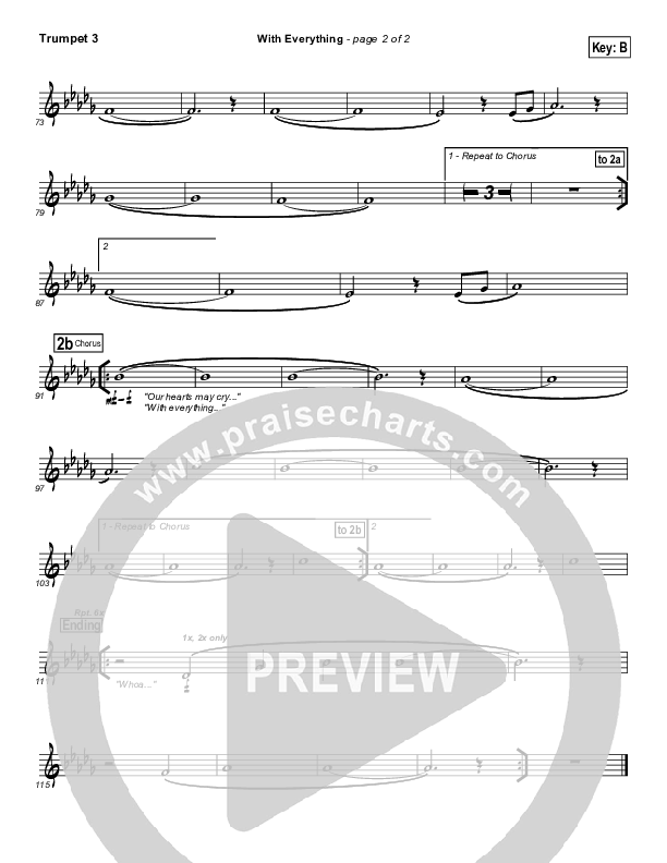 With Everything Trumpet 3 (Hillsong Worship)