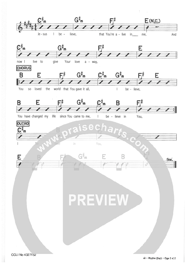 You So Loved Rhythm Chart (Riverview Church)