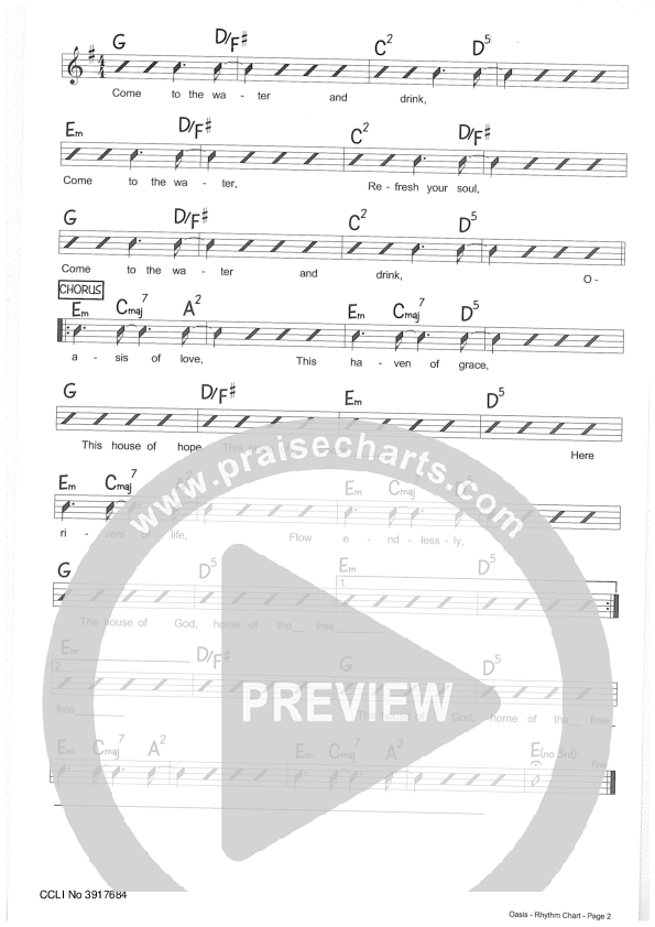 Oasis Rhythm Chart (Riverview Church)