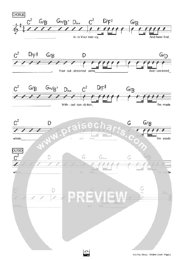 Into Your Mercy Rhythm Chart (Riverview Church)