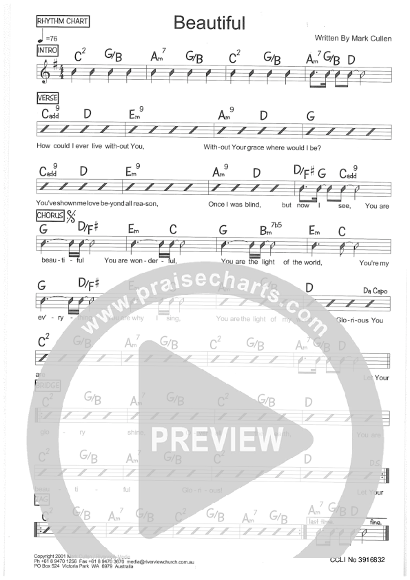 Beautiful Rhythm Chart (Riverview Church)